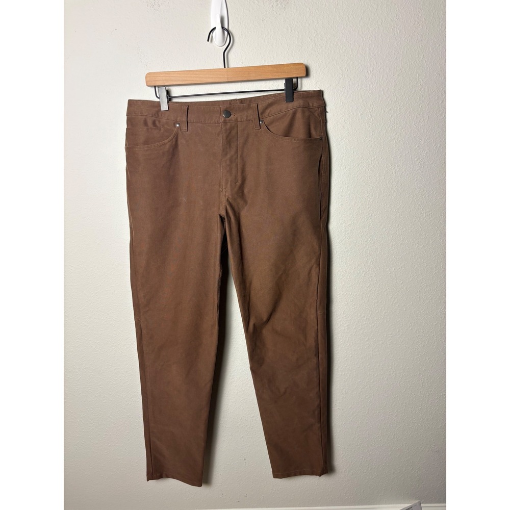 Lululemon ABC Slim-Fit Pant 31 Inseam Utilitech Dark Mocha Brown Mens 34